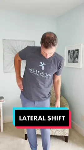 Crooked back? Here’s a common cause and how to correct it! #lateralshift #crookedback #physicaltherapy #exercises #backsupportbelt 