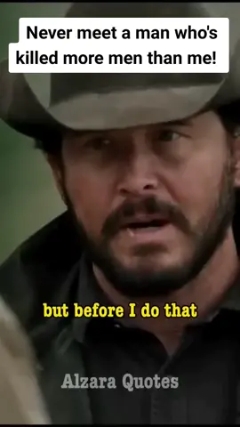 Never meet a man who's killed more than me. Yellowstone moments #ripwheeler #kaycedutton