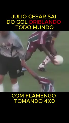 JULIO CESAR ENLOUQUECE E SAI DO GOL DRIBLANDO TODO MUNDO #flamengo #futebolbrasileiro #goleiro #futebolantigo