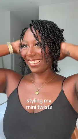 I love how versatile mini twsits are! What style should I try next? 👀 #naturalhair #blackgirlhair #curlyhair #minitwists #minitwisthairstyles #contentcreator #beautycontentcreator #beautyinfluencer #blackgirlhairstyles 