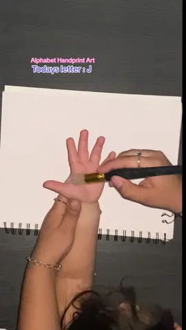 We love doing these crafts 🫶🏽 J is for Jellyfish #jellyfruit #alphabet #handprintart #toddleractivities #babyactivities #learningathome #rgv956 #toddlermom #MomsofTikTok