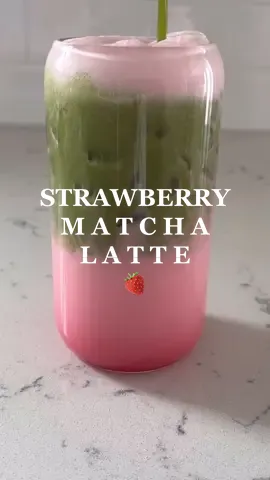Strawberry Matcha Latte 🍓🍵😋  You should try this! 🤤😍 #matcha #matchalatte #strawberry #strawberrydrink #matchatea #strawberrymatcha #matchalover #drink #drinktok #homebarista #aesthetic #aesthetics #aestheticdrink #matcharecipe #drinktiktok #recipesoftiktok #recipesforyou #athomelatte #matchatok #satisfying #satisfyingvideo #fyp 