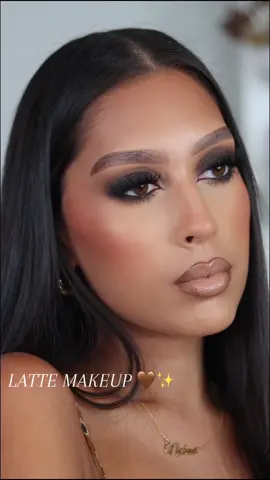 Adding a little spice to this Latte Makeup trend with a BROWN SMOKEY EYE 😮‍💨🤎🔥🔥🔥 #lattemakeup #brownsmokeyeye #nuetralmakeuplook 