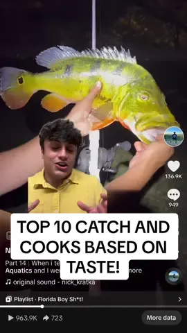 I’ve done so many catch and cooks i can finally do a top 10 list! It was fun laying out all the pics and deciding which one was best haha. It’s difficult cause there are so many aspects you can rate a catch and cook on (Taste, Fun, Danger, Adrenaline, Fear). Which one of this top 10 list do you want to try the most? 