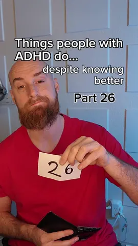 Things people with ADHD do despite knowing better. Part 26 #adhd #adhdtiktok #adhdtok #adhdfinance 