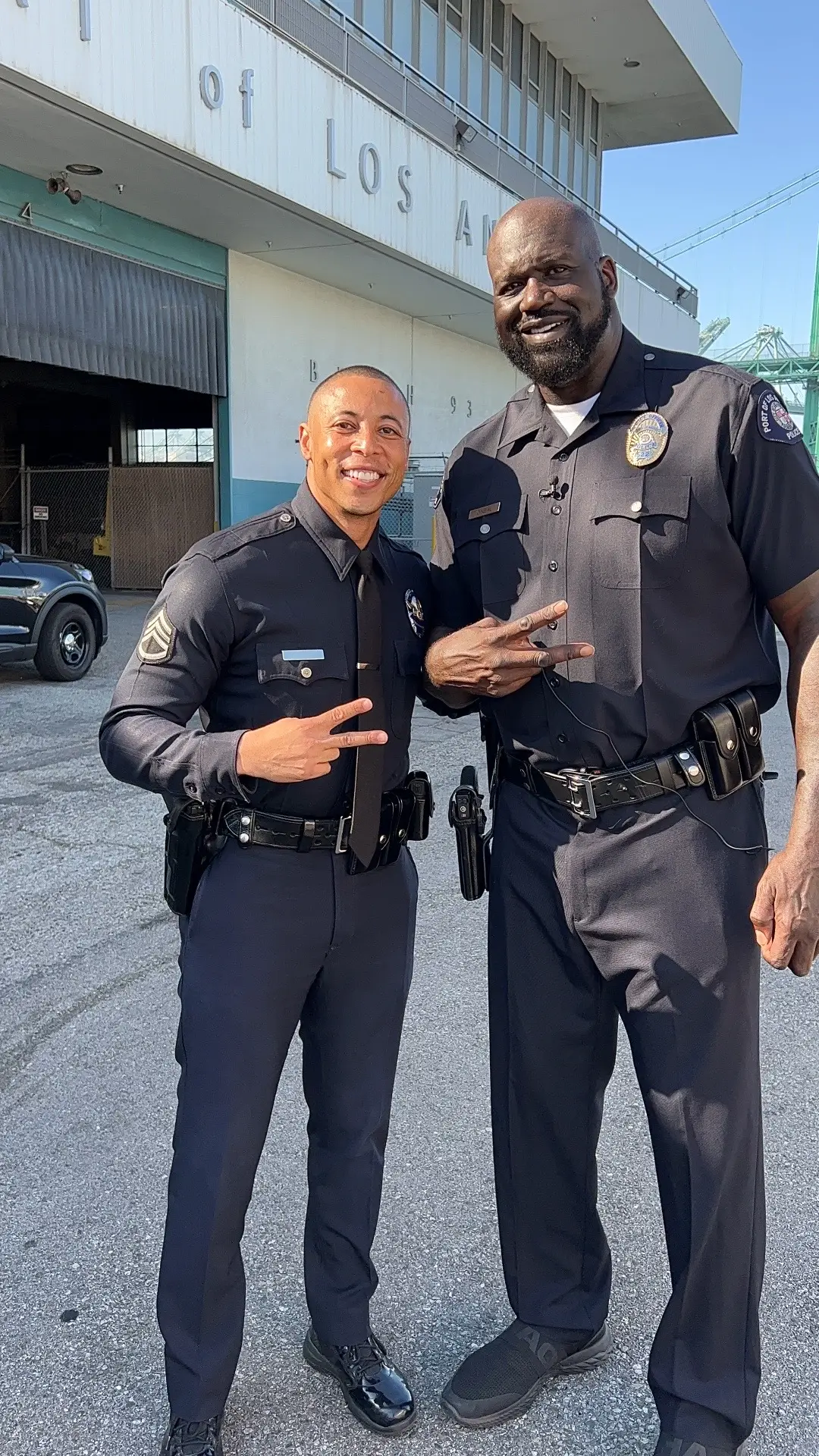 I think I found my new partner @ShaqDieselONeal 🫡 #shaq #trickshotcop #cops #copsontiktok #fypシ゚viral 