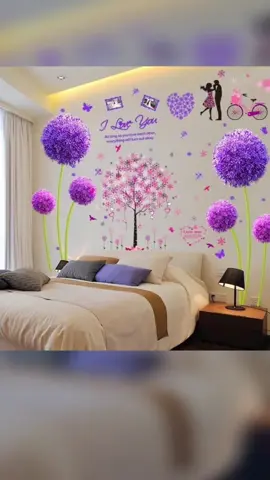 Decal dán tường trang trí phòng ngủ,phòng cưới(mẫu mới)#shopbetueman #xuhuongtiktok #decaldantuong 