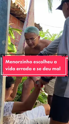 Assista até o final!!! Menorzinho escolheu a vida errada e se deu mal #drama #novelinhastiktok #visualização #favela #viralvideo #ocrimenaocompensa #novelas 