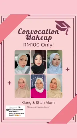 Replying to @𝔭𝔲𝔱𝔣𝔞𝔯𝔞𝔥 ⛓🖤 no filter and not edited🤍 all slots available, booked now✨  #makeupconvo #makeupconvomurah #makeupconvoshahalam #makeupconvoklang #makeupconvocation #makeupconvouitm 