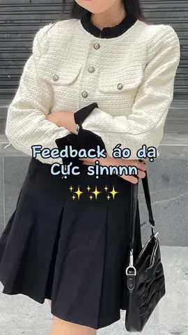 Feedback áo dạ cực xịn xò, sắm ngay 1 em đầu mùa ngon bổ rẻ thui nào #shopchambi #xuhuong 