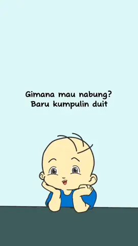 Mau nabung 20.000, hati berbisik bakso 10.000. #tentanguang #nabung #animasilucuindonesia 
