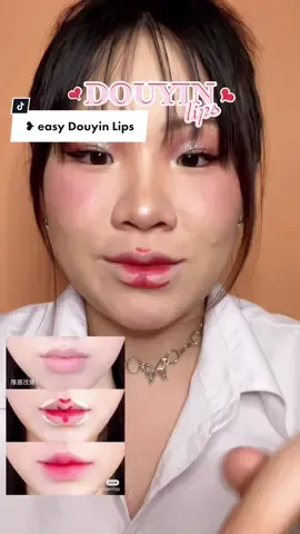 #douyinlips ❥ ❥ ❥ EASY 3 steps Douyin lips tutorial! 💋 #douyinmakeup #douyinlipstutorial #easydouyinlook #viraldouyinmakeup #douyinliphack #douyintrend #viralmakeuptrend 