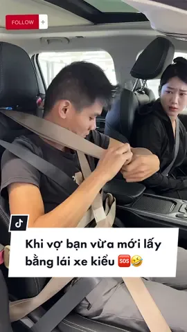 Khi vợ vừa mới lấy bằng lái xe có anh em nào giống như vậy không 🤣🆘#LearnOnTikTok #gocado #ggs68 #cachlaixeantoan #longervideos #chiasekinhngiemlaixe #antoangiaothong #BookTok #tiktoknews #kynanglaixe #hoclaixeoto #tiplaixe #kinhnghiemlaixe #driving 