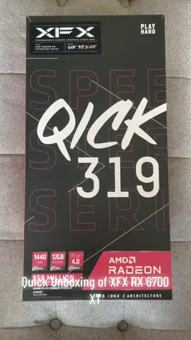 Quick Unboxing of QICK RX6700XT!!  Best buy Gaming GPU!! 12GB of VRAM!! #fyp #fypシ #fypシ゚viral #hanapusapbuild #gpu #videocard #unboxing #rx6700xt  #radeon  #xf  #xfxqick #gaming #gaminggpu #videocard 