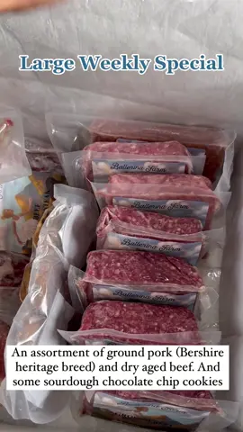 We have new specials every week! This is week of 8/7. You can order by Tuesday 12pm MST on ballerinafarm.com 🤠