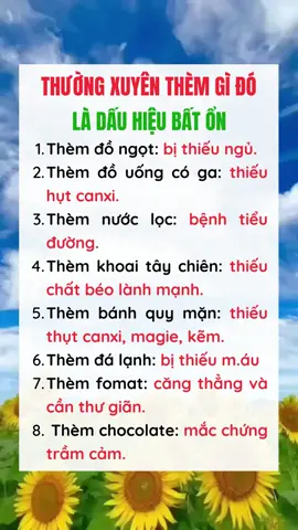 Thèm gì đó thường xuyên là dấu hiệu cho thấy cơ thể bạn bất ổn #hanakomama #chamsocsuckhoetunhien #chudongchamsocsuckhoe #LearnOnTikTok