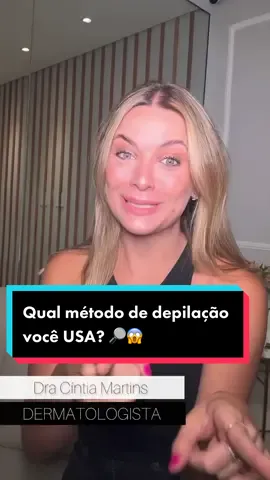 Qual método de depilação vocês usam? 🔎 #depilacaoalaser #depilacaocomcera #pelos #saude #skincare #fy #foryou 