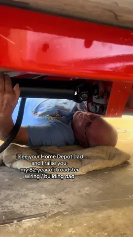 My 82-year-old dad is building a 1931 roadster. Here’s to hoping we all have some awesome dad’s! ♥️💯. Always an adventure! Follow along with us on this roadster build and… Enjoy the ride! #fy #foryoupage #fyp #ducktail #ducktailrun #barn #barndominium #garage #roadster #82yearsandgoing #oldcar #oldtruck #ford #oldford #classiccar #classiccars #classics #carbuild #orange #huggerorange #father #fatherdaughter 