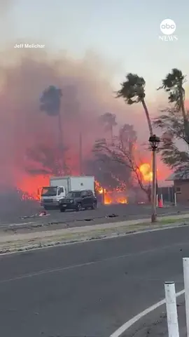 New video shows a massive fire raging near homes in Maui, as an emergency proclamation has been declared for Hawaii and Maui counties over dangerous wildfires. #news #hawaii #wildfire