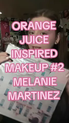 this is my 2nd Orange Juice inspired look btw😚🍊🧡 #makeup #littlebodybigheart #melaniemartinez #trinityrry #fypシ #k12melaniemartinez 
