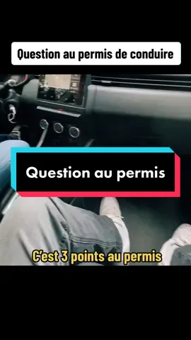 Question au permis, , c’est 3 points ! #autoecole #permisdeconduire #examendupermisdeconduire #moniteur #codedelaroute 