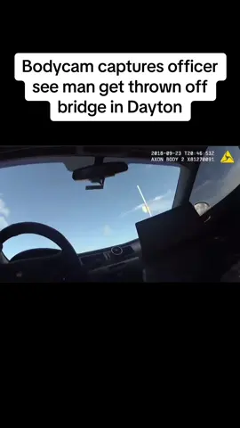 Man gets thrown off bridge #police #truecrime #violence #crime #bodycam #bodycamera #usa #fyp #fypシ 