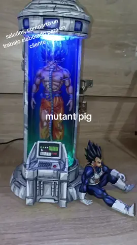 lámpara de cámara de recuperación de goku junto a vegeta #dragonballz #dragonballsuper #impresion3d #painting #collector #hechoamano #anime #manga #parati #vegeta #goku #dragonball #coleccionista #cellshading #collector #