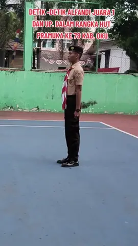 Alfandi pradipa Pemenang lomba Pemimpin upacara dalam ranggaka HUT pramuka kab. OKU #smatarunabaturaja  #fypシ゚viral 