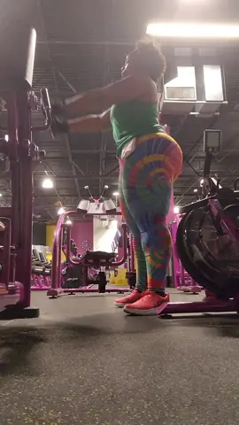 Morning Workout #planetfitness #fyp  #blackwomendoworkout #plussizefitness #FitTok #thickfit #naturalcurves  #ebonyfitness #over40fitness #determined