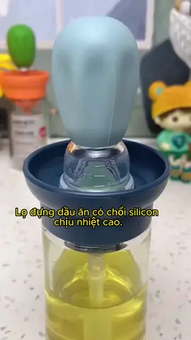 Lọ đựng dầu ăn có chổi quét silicon chịu nhiệt cao #dogiadung #dotienichthongminh #hudungdauan #dotot #xuhuongtiktok