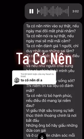 Trả lời @my heart is tired. Ta Có Nên - Bray #LearnOnTikTok #singing #lyrics #karaoke #music #beat #Taconen #bray #khangthichhat
