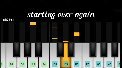 starting over again - natalie cole #startingoveragain #startingoveragainnataliecole #pianoapp #pianotutorial #perfectpiano #ish2001 #fyp #viral 