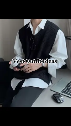 School Outfits ✨ #fypシ #aestheticoutfits #tiktokshop #foryoupage #vestformen #koreanoutfit #schooloutfits 