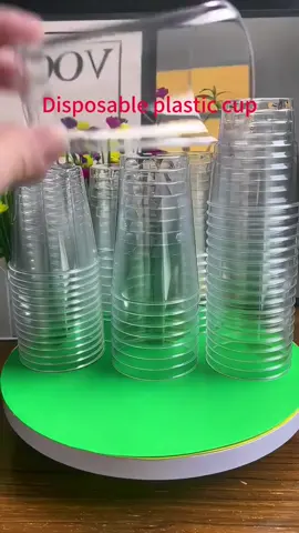 The disposable air cup ，which is reluctant to throw away ，although it is made of plastic 。but like glass，transparent ，texture is very strong and high temperature resistance to entertain guests#Disposable airline cup