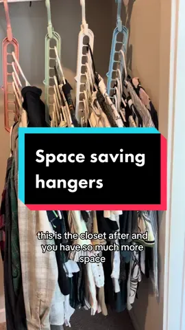Amazon find: space saving hangers #amazonfindsforcloset #amazonfindforhome #spacesavinghangers #hangerfinds #savespaceincloset #crowdedcloset 