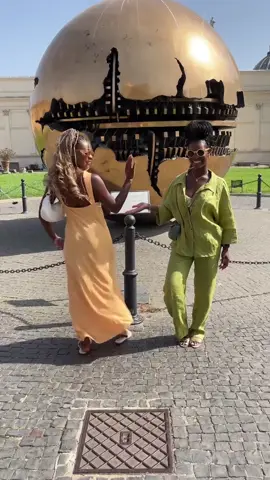 ….A little sister trend duo 👯‍♀️🥰✨  I don’t know how people carve out time to do these trends, we wanted to do it for every single outfit but ended up missing a few because we were so busy living in the moment, so glad we got a few and so thankful I get to travel the world with my sisters and do silly sound trends like this one.🥂✨ P.s. My face the entire time ~> 🤪💁🏾‍♀️😹 #outfitoftheday #traveloutfit #europeansummer #sisters #romeitaly 