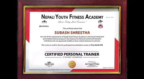 CERTIFIED PERSONAL TRAINER🎓 #nyfa #fitnessjourney 