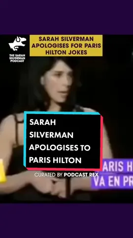 SARAH SILVERMAN APOLOGISES FOR PARIS HILTON PRISON JOKES  From The Sarah Silverman Podcast, available wherever you get podcasts. #Podcast #ParisHilton