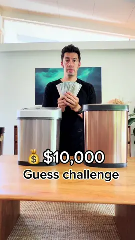 50/50 chance $10,000 could be yours? What would you do?  #fypシ #motionsensor #trash #ninestars #homedecor #cleaning #cleaningmotivation #cleaningtips #decoration #homedesign #modernhome #smarthome #bestrashcan  #homeasthetic 