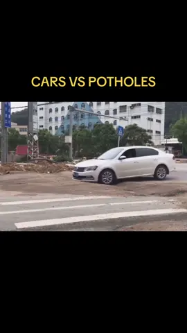 Cars vs potholes.                                                #car #pothole #cars #funny #funnyvideos #fyp #foryou #cartok #potholes #funnyvideo #fail #failvideo #failscompilation #failarmy 