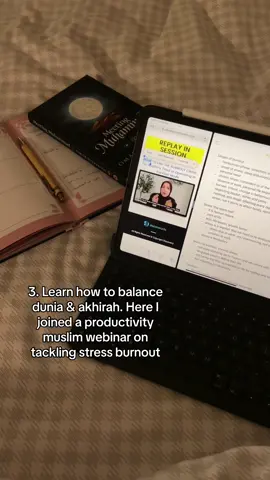 Replying to @💭 jazakillah khair for the questions. I hope this will benefit if not all, some of u. These are just few, there are so many thinga one can be learning, our understanding of the deen is very skewed, we’re influenced by many ideology, so go back to Quran & sunnah. Other learnings Im doing  - prep for umrah and hajj - improving my solat - seerah of prophets - finance in islam (because im a old lady with lots of financial responsibilities) - raising children islamically  (Guess what u wanna study depends on ur need and where u are in life) #deen #deenstudy #StudyTips #closertoallah 