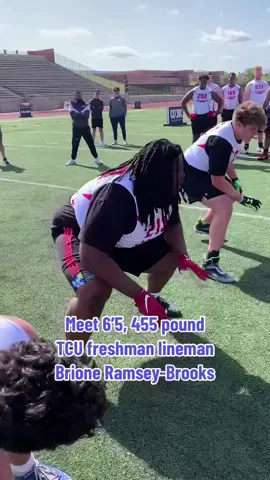 Wouldn’t want to line up against him 😳 #CFB #CollegeFootball #TCU #football 