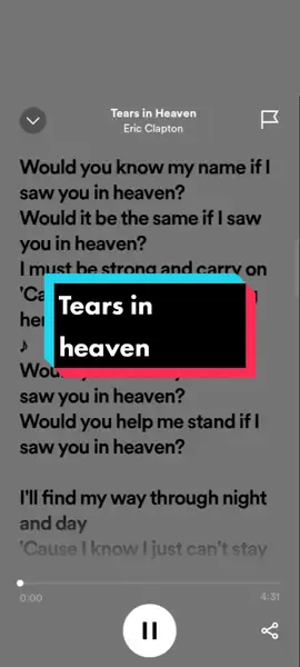 may naaalala ka ba sa kantang to? Tears in heave - eric #fyp #fullsong #fypspotted #oldsong #music #karaoke #lyricsvideo 
