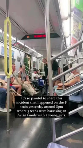 A video was asked to be shared about an incident he 365K That happen on the Ptrain Thursdav, August 3 around 8 pin Vihere 3 teen wele harassing an and Q Asian family and 2 young gifts!#karens #viralvideo #fytシ #funny #arguing #asking #foryou 