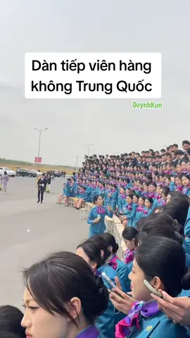 Dàn tiếp viên hàng không Trung Quốc #gaixinh #quynhkun 