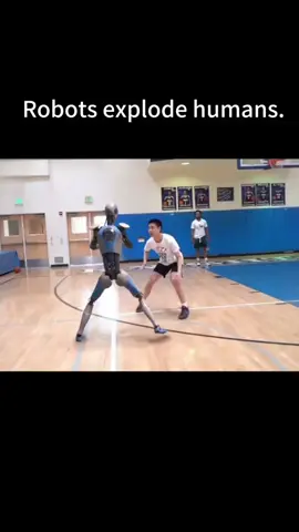 robot#Robots vs. humans#basketball🏀 #basketball 