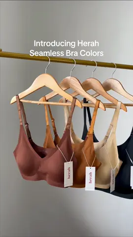 Stunning colors perfect for all sizes, and shades.🤎 Click the yellow basket.💛 #sayherah #herahinnerwear #herah #Seamlessbra 