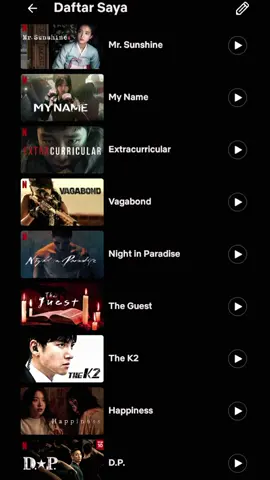 FAV !!! #netflix #dramakorea #drakor #mrsunshine #myname #extracurricular #vagabond #theguest #rekomendasi 