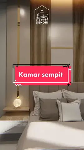Desain Kamar sempit Sederhana namun terlihat mewah ♥️.   #kamartidur #fyp #kamaraesthetic #desainkamar #desainrumah 