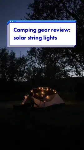 Replying to @K 💡💡💡💡💡/💡💡💡💡💡 @mpowerdinc gifted me these solar string lights over a year ago, and they are my favorite!! Not only are they incredibly durable, but they also charge up quickly, making them super convenient. Setting them up and taking them down is a breeze too! 🙏🏼 What I love most about these lights is the three brightness settings. They provide the perfect amount of ambiance around camp, and they’re even bright enough to read a book from the comfort of your sleeping bag. I’ve tried both sizes - the 18’ and the 44’. 💫  In this video, I’m using the 44’ length, which is long enough to wrap around our 4-person tent.  When we camp in the car, my preferred size is the 18’. It’s just right for creating a cozy atmosphere within the limited space. While I wouldn’t rely on these lights as a phone charger, they do come in handy when you’re in a pinch. It’s always good to have a backup option! 💥  To wrap it up (pun intended), I’m absolutely in love with these camping string lights and plan on gifting a few sets to my friends and family during the upcoming holidays. 🫶🏼 #carcamping #campinggear #outdoorsygals 